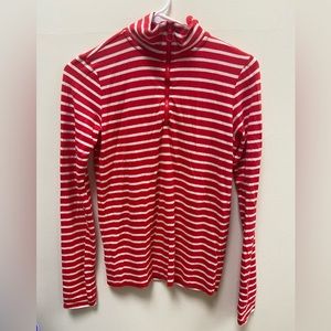 Aerie Quarter Zip Mock Neck Long Sleeve; S